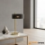 Lampa stołowa metalowa złoto-czarna z kloszem siatkowym DRS8006/1D z serii ANTILA - Lampy Elem