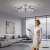 Plafon LED chromowany 6-pierścieniowy 54cm DRS2032/6 z serii RING - Lampy Elem