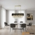 Żyrandol glamour metalowy złoto-czarny 80cm 6260/8 z serii TOLEDO - Lampy Elem