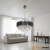 Lampa wisząca chromowo-czarna szklana 50cm 6260/6 8C BL z serii TOLEDO - Lampy Elem