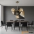 Lampa wisząca metalowa złoto-czarna 5-punktowa 8075/5 - Lampy Elem