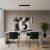 Lampa wisząca czarna metalowa z szklanymi kulami 92cm DRS3510/7 - Lampy Elem