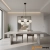 Lampa wisząca czarna metalowa z 5 mlecznymi kloszami 8278/5 - Lampy Elem