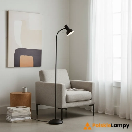 Lampa podłogowa metalowa czarna 160cm 106997 z serii Amalfi - Endon Lighting