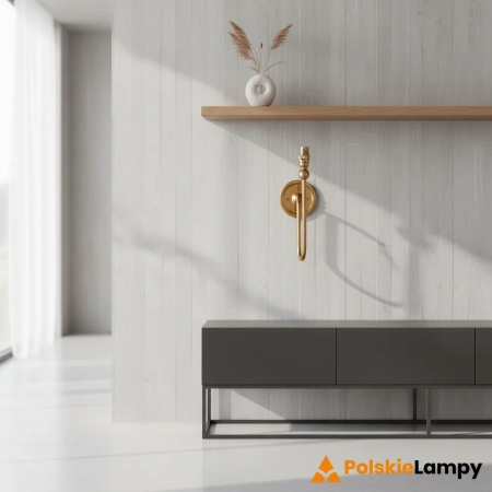 Kinkiet metalowy mosiężny szczotkowany 108208 z serii SANTIAGO - Endon Lighting