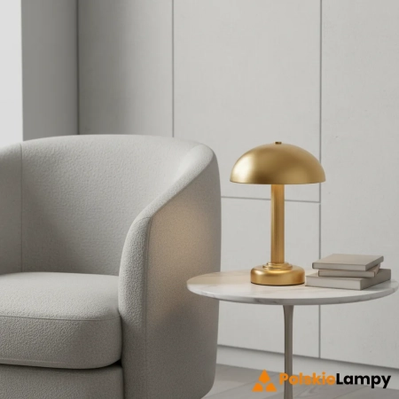 Lampa stołowa akumulatorowa mosiężna 28cm 110455 z serii Bridport - Endon Lighting