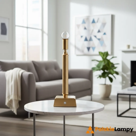Lampa stołowa akumulatorowa mosiężna 37cm 110457 z serii Trobridge - Endon Lighting