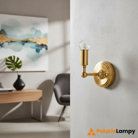 Kinkiet mosiężny szczotkowany akumulatorowy 110459 z serii Burley - Endon Lighting
