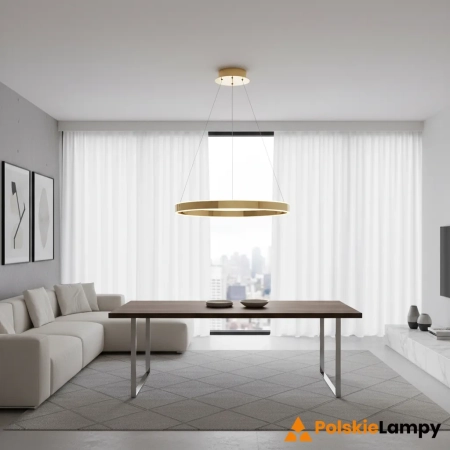 Lampa wisząca LED złota okrągła 80cm 110957 z serii GEN - Endon Lighting