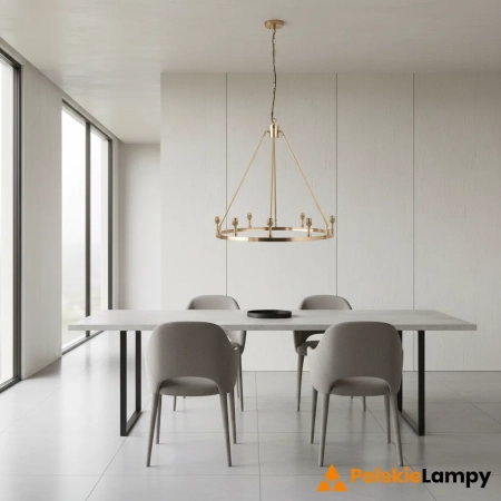 Lampa wisząca mosiężna 6-punktowa 111202 z serii Chester - Endon Lighting
