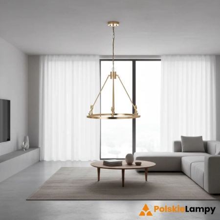 Lampa wisząca metalowa mosiężna 3-punktowa 111203 z serii Chester - Endon Lighting