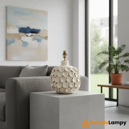 Podstawa lampy stołowej ceramiczna kremowa 32cm 111253 z serii Borello - Endon Lighting