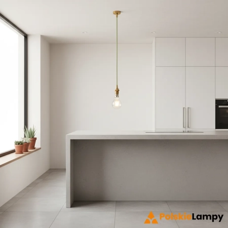 Lampa wisząca mosiężna minimalistyczna 111513 z serii Eltham - Endon Lighting