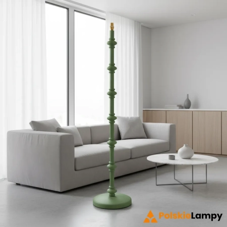 Podstawa lampy podłogowej drewniana zielona 138cm 111604 z serii Carnaby - Endon Lighting