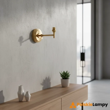 Kinkiet metalowy mosiężny regulowany 115073 z serii Step Fold - Endon Lighting