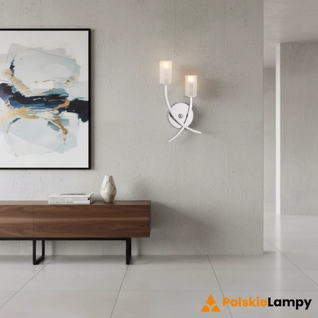Kinkiet ścienny chromowany 2-punktowy 146-2CH z serii Havana - Endon Lighting