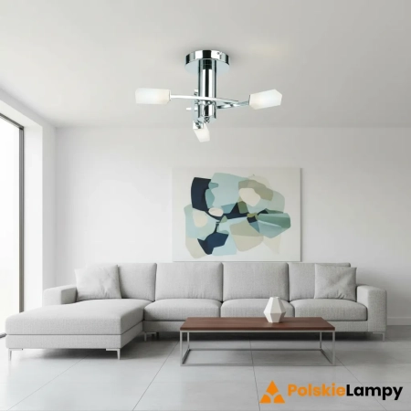 Plafon chromowany metalowy 3-punktowy 146-3CH z serii Havana - Endon Lighting