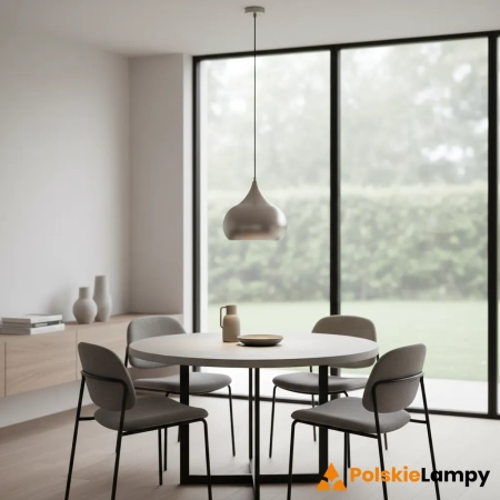 Lampa wisząca metalowa srebrna 30cm LED 61296 z serii Brosnan - Endon Lighting