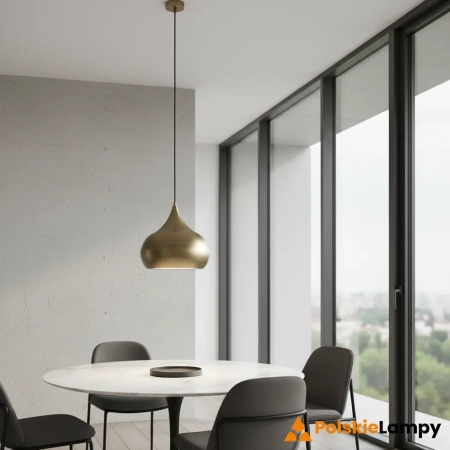 Lampa wisząca metalowa mosiężna 30cm 61299 z serii Brosnan - Endon Lighting