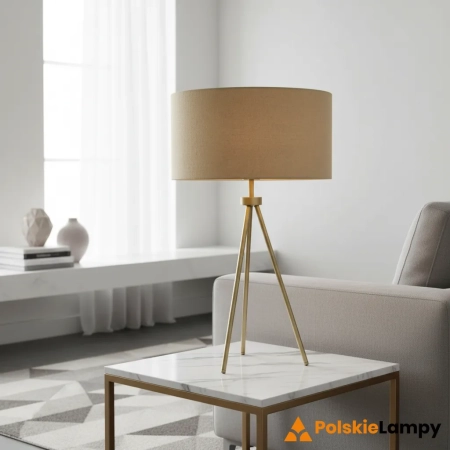 Lampa stołowa na trójnogu beżowa 60cm 66986 z serii Tri - Endon Lighting