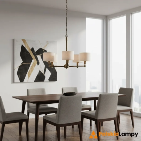 Lampa wisząca metalowa brązowa 5-punktowa 71345 z serii Indara - Endon Lighting
