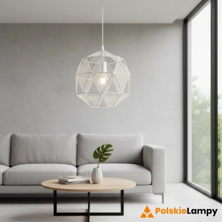Lampa wisząca chromowana metalowa geometryczna 32cm 72817 z serii ARMOUR - Endon Lighting