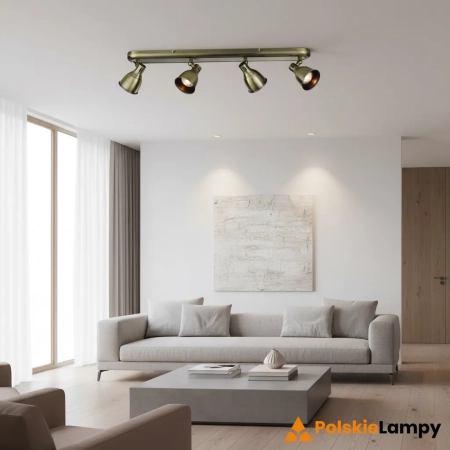 Lampa sufitowa mosiężna 4-punktowa 65cm 76280 z serii Westbury - Endon Lighting