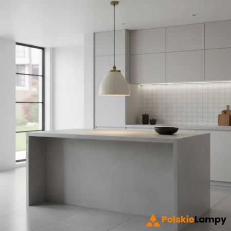 Lampa wisząca metalowa szara z mosiądzem 76327 z serii Franklin - Endon Lighting