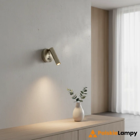 Kinkiet ścienny metalowy srebrny LED 76343 z serii Staten - Endon Lighting