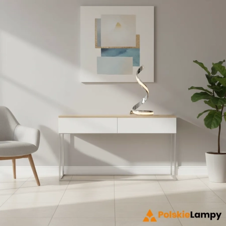 Lampa stołowa LED chromowana spiralna 45cm 76412 z serii Aria - Endon Lighting
