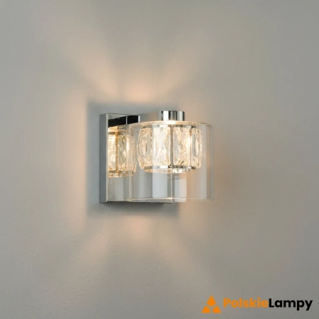 Kinkiet ścienny chromowany szklany 76521 z serii Verina - Endon Lighting