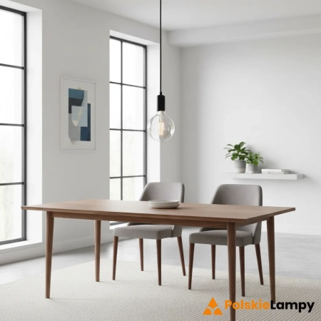 Lampa wisząca czarna metalowa 1-punktowa 76581 z serii STUDIO - Endon Lighting