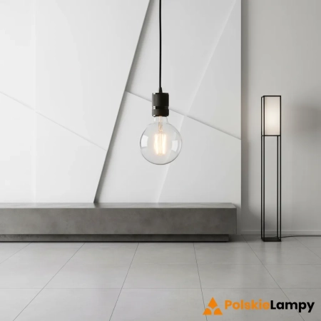 Lampa wisząca metalowa czarna 10cm 76586 z serii Urban - Endon Lighting