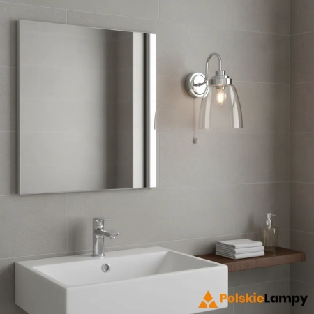 Kinkiet łazienkowy chromowany szklany 77088 z serii ASHBURY - Endon Lighting