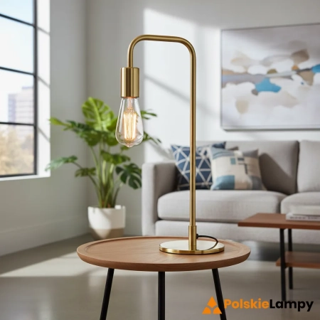 Lampa stołowa metalowa złota 45cm 77117 z serii RUBENS - Endon Lighting