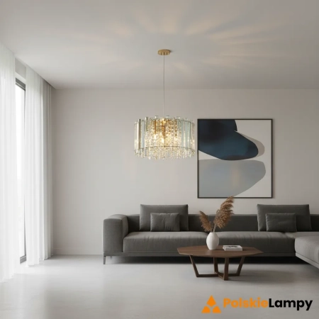 Plafon kryształowy okrągły 4-punktowy 78698 z serii Hanna - Endon Lighting