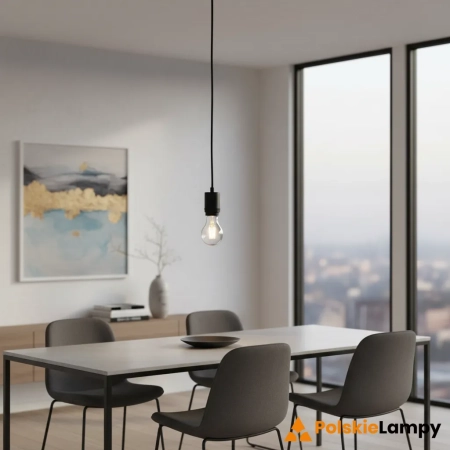 Lampa wisząca metalowa czarna 1-punktowa 80637 z serii Studio - Endon Lighting