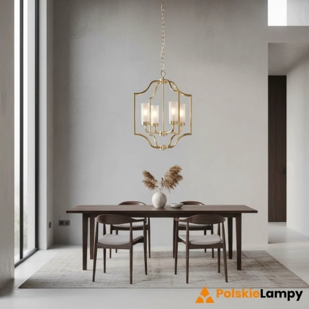 Lampa wisząca złota metalowa 4-punktowa 81914 z serii Edrea - Endon Lighting