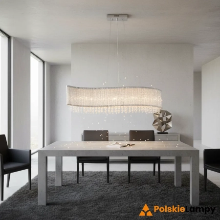 Lampa wisząca chromowana kryształowa 8-punktowa 81979 z serii GALINA - Endon Lighting