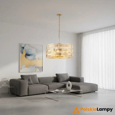 Lampa wisząca złota metalowa 5-punktowa 56cm 90299 z serii Eldora - Endon Lighting