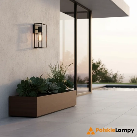 Kinkiet metalowy czarny geometryczny 27cm 91993 z serii HERBERT - Endon Lighting