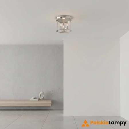 Plafon metalowy srebrny 3-punktowy 96153 z serii Hampworth - Endon Lighting