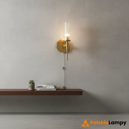 Kinkiet mosiężny ze szklanym kloszem 96163 z serii Talo - Endon Lighting