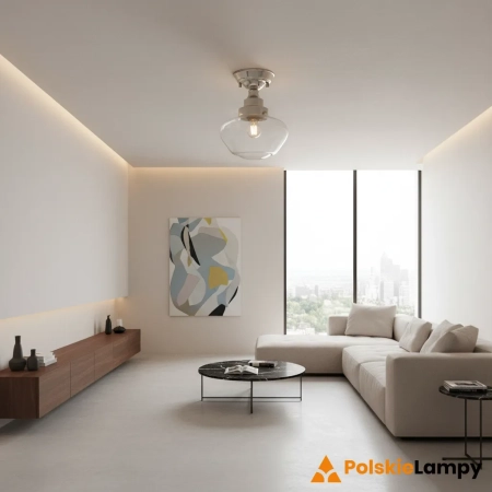 Lampa sufitowa niklowana szklana 25cm 96170 z serii Camberley - Endon Lighting