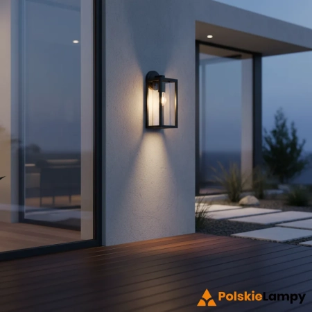 Kinkiet zewnętrzny czarny metalowy ze szkłem 96917 z serii HAMDEN - Endon Lighting