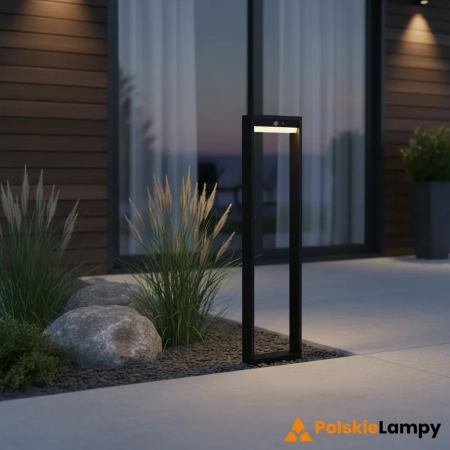 Słupek ogrodowy LED czarny z czujnikiem ruchu 80cm 96936 z serii DANNAH - Endon Lighting