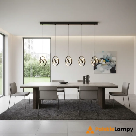 Lampa wisząca LED czarna 5-punktowa 116cm 97624 z serii COSMA - Endon Lighting