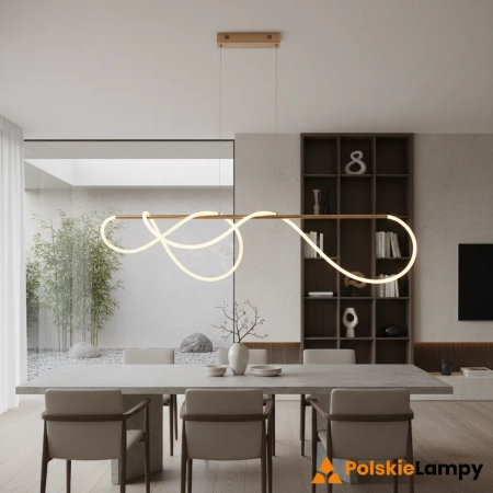 Lampa wisząca LED mosiężna nowoczesna 120cm 97629 z serii Attalea - Endon Lighting