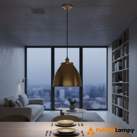 Lampa wisząca metalowa mosiężna 33,5cm 98744 z serii Franklin - Endon Lighting