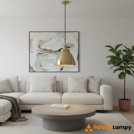 Lampa wisząca metalowa mosiężna 23,5cm 98745 z serii FRANKLIN - Endon Lighting